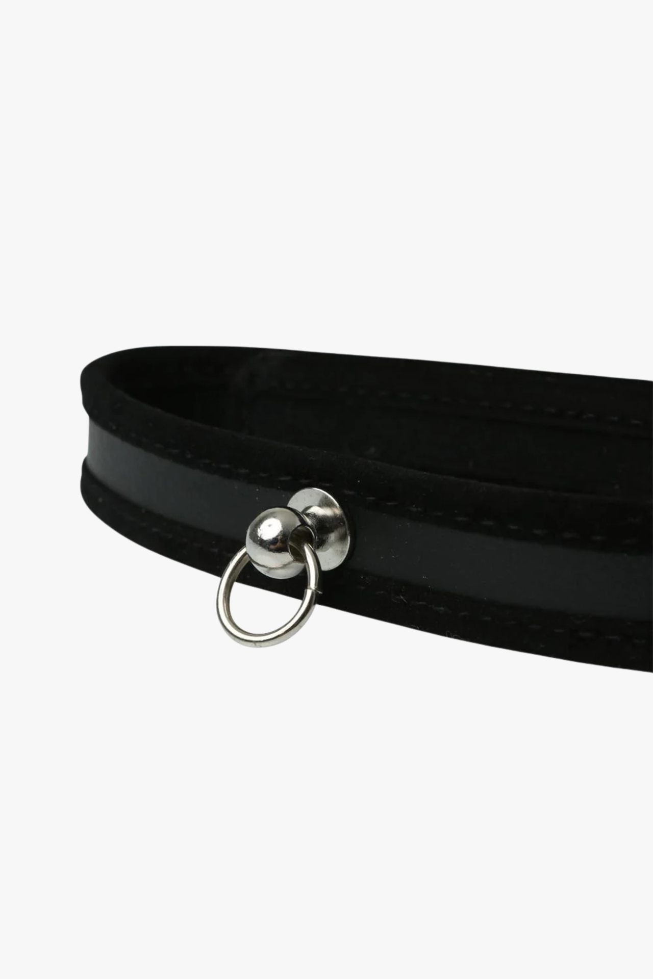 S&M Black Day Collar with O-Ring
