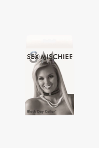 S&M Black Day Collar with O-Ring