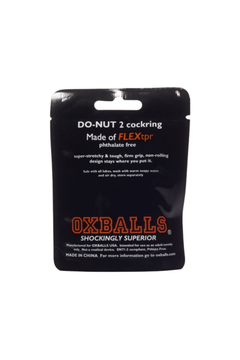 The Oxballs Do Nut 2 Cockring presented in a luxurious arrangement, illustrating its easy maintenance and practical functionality for elevated pleasure.