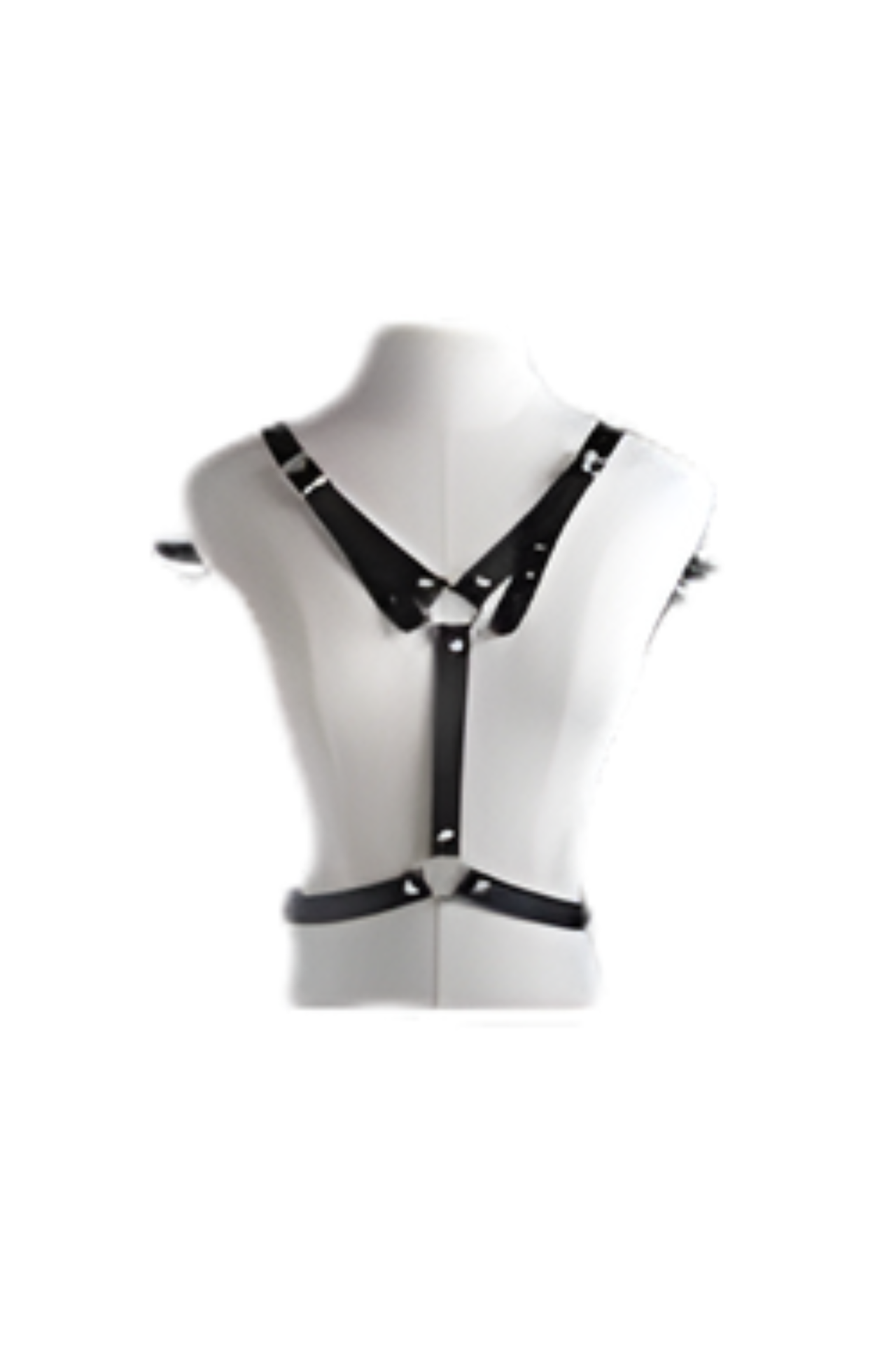 Women's Gothic PU Faux Leather Angel Wings Body Harness, Adjustable for Cosplay & Parties