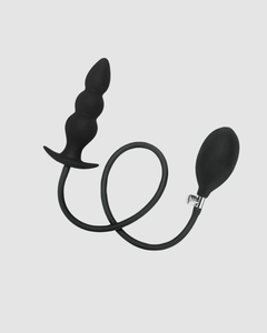 Sophisticated Me You Us Inflatable Beaded Anal Silicone Butt Plug with a tapered design, providing a luxurious experience, perfect for those who appreciate an inflatable beaded anal plug.