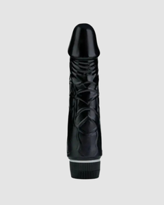 Rambo Black 7.5 Realistic Vibrator with Multi-Speed Control - Me You Us, showcasing its luxurious design, perfect for ultimate satisfaction as a top-quality realistic vibrator.