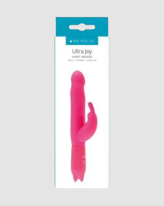 Sleek Ultra Joy Rabbit 10 Mode Silicone Beginners Vibrator - exquisite rabbit vibrator combining sophistication with intense pleasure.