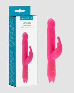 Ultra Joy Rabbit 10 Mode Silicone Beginners Vibrator in stylish design - perfect rabbit vibrator for new users seeking blended orgasms.