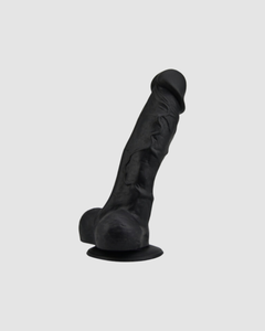 Loving Joy Realistic Silicone Dildo with Suction Cup and Balls designed for enhanced pleasure and safety.