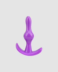 Purple Butt Plug Anchor - Perfect for Beginners by Loving Joy, showcasing a tapered tip for seamless insertion, designed to enhance pleasure and comfort.