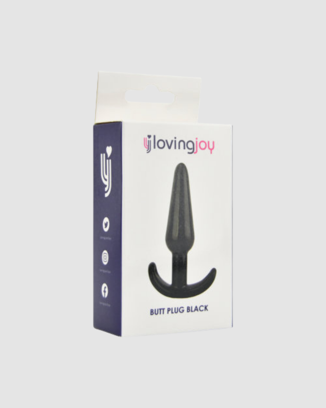 Stylish display of the Loving Joy Butt Plug emphasising its 3.5 inch circumference, making it an ideal choice for comfortable enjoyment.