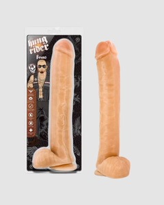 Lifelike 14 Inch Dildo - A striking large realistic dildo designed for those seeking to elevate their intimate experiences with luxury and pleasure.
