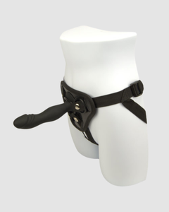 Close-up of the Loving Joy 6 Inch Silicone Strap On Dildo Kit showcasing the high-quality silicone dildo.