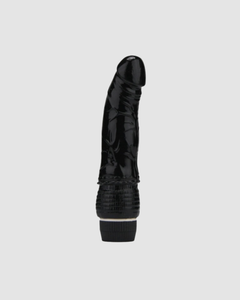 Close-up of the 7 Inch Realistic Dildo Vibrator showcasing its luxurious texture and realism, designed for ultimate satisfaction.