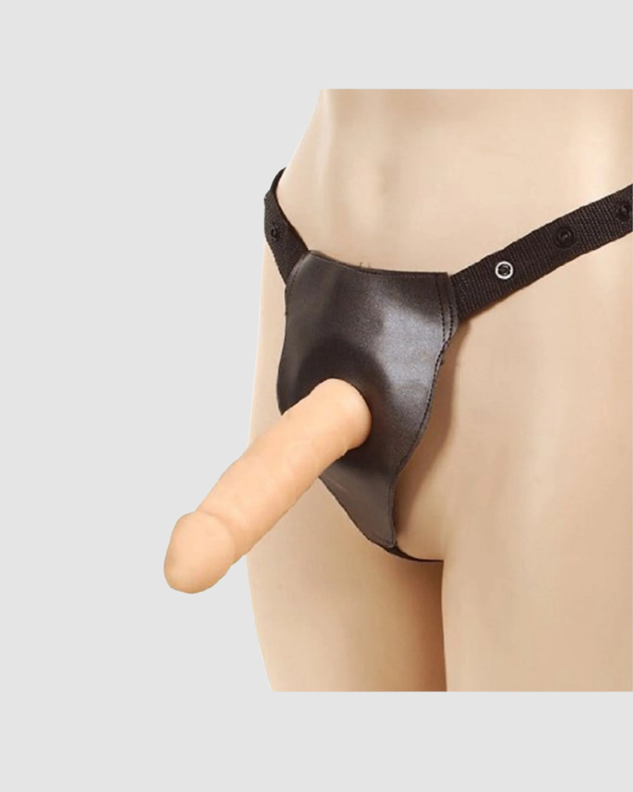 Luxury Magic Flesh Strap-On Harness showcasing an ultra-soft 7" removable dong, designed for ultimate pleasure and comfort as a versatile strap-on.