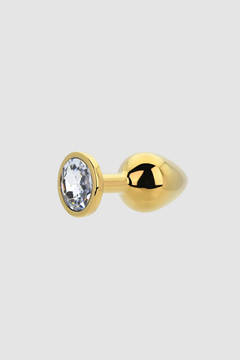 Toosh Butt Plug With Gems elegantly displayed in a chic setting, accentuating its luxury and allure.