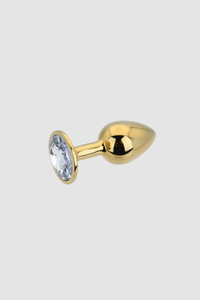 Artistic shot featuring the Toosh Butt Plug With Gems, emphasising its luxurious design and appeal.