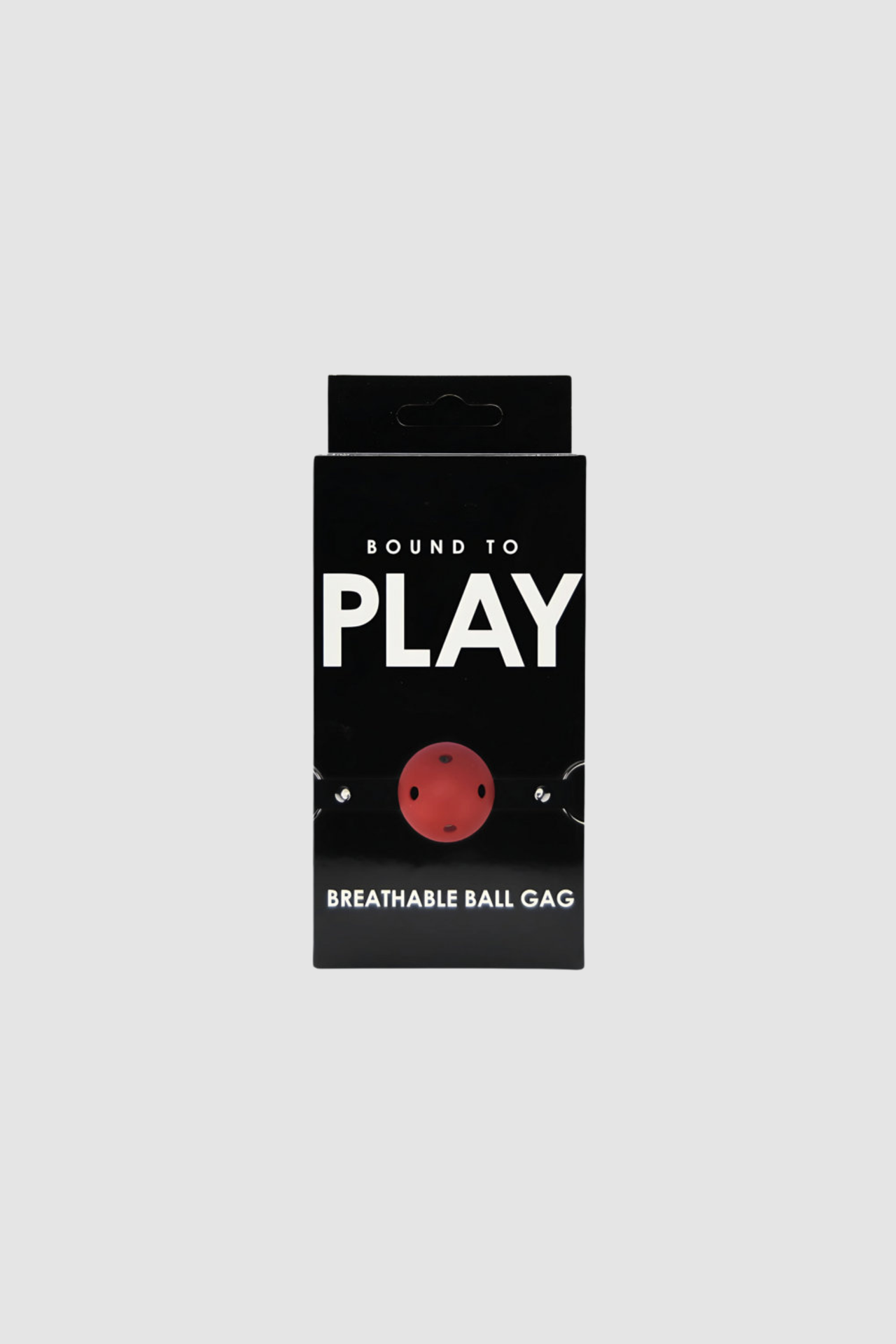 Bound to Play Breathable Ball Gag - Adjustable 4.5cm Gag for Beginners & Power Play, Red/Black
