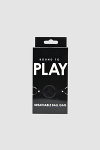 Bound to Play Breathable Ball Gag - Adjustable 4.5cm Gag for Beginners & Power Play, Red/Black