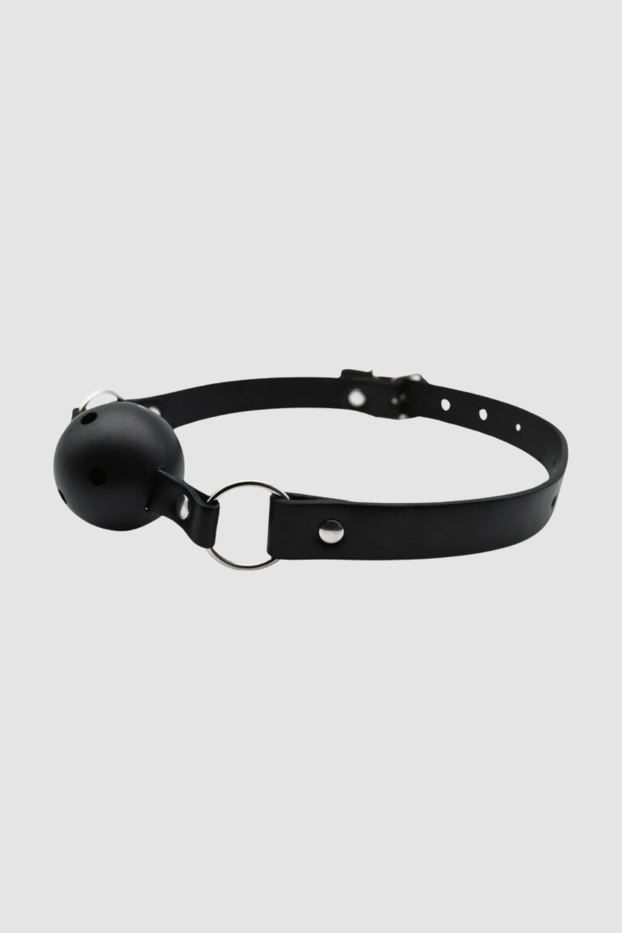 Bound to Play Breathable Ball Gag - Adjustable 4.5cm Gag for Beginners & Power Play, Red/Black