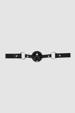Bound to Play Breathable Ball Gag - Adjustable 4.5cm Gag for Beginners & Power Play, Red/Black