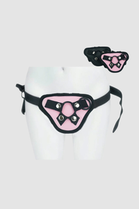 Elegant Scandals Universal Strap-On Harness with adjustable features and interchangeable O-rings for a customised fit and enhanced pleasure.