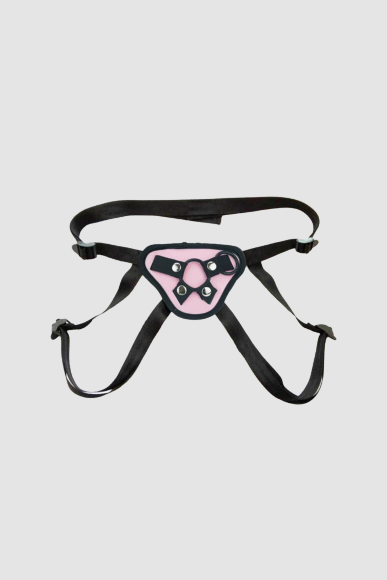 Luxurious Pink Universal Strap-On Harness with Adjustable Straps and 2 O-Rings for ultimate versatility and pleasure.