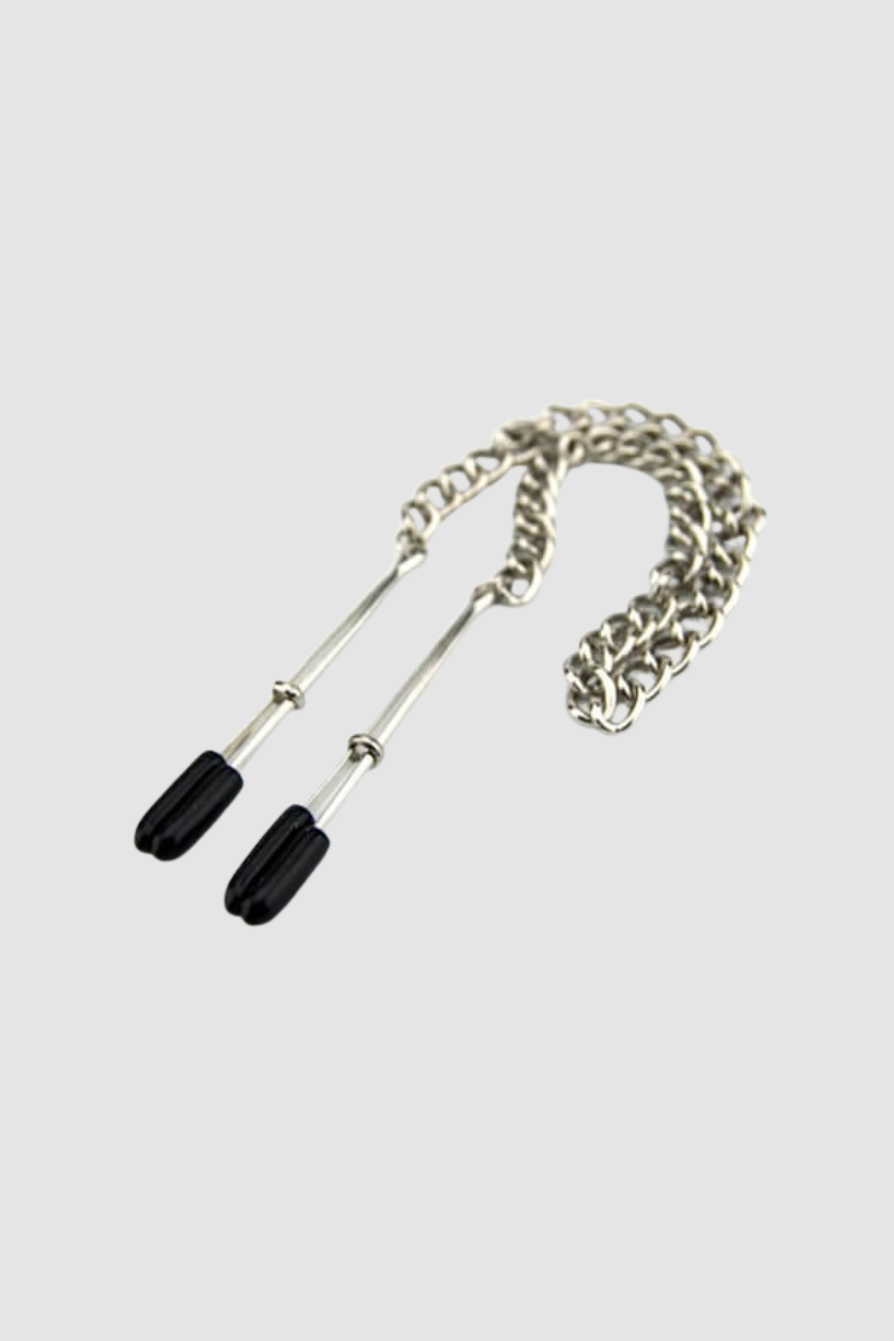 Bound to Please Nipple Clamps & Chain with Adjustable Design & Comfortable Rubber Tips for enhanced pleasure and sensitivity. Ideal for couples and solo play, these luxurious nipple clamps promise a delightful experience.