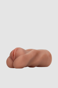 Elegant display of the Lifelike Teacher Pussy Masturbator, featuring stretchy TPE for a comfortable fit and intensified pleasure.