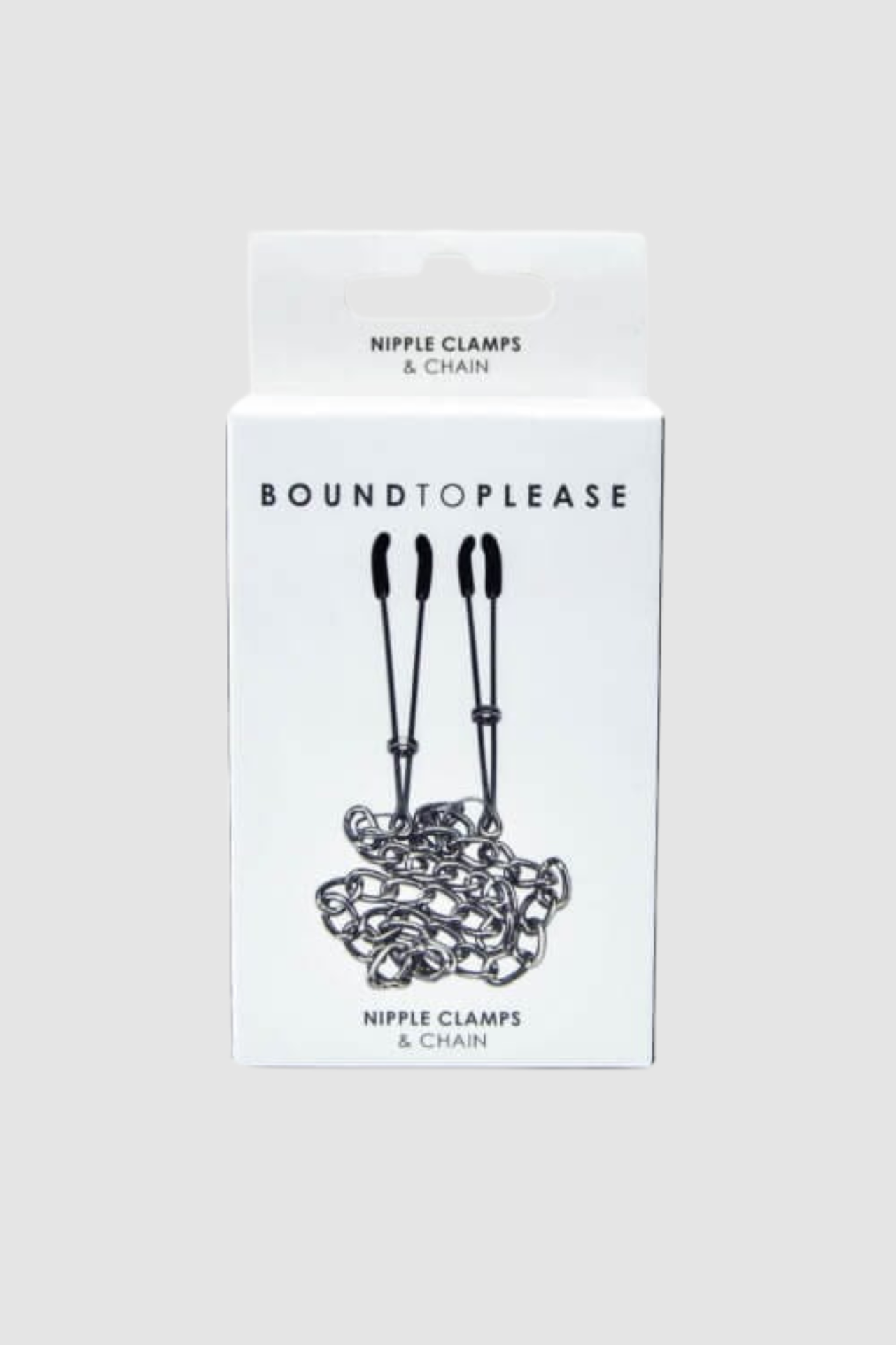 Luxurious Bound to Please Nipple Clamps featuring adjustable design and soft rubber tips, elevating your intimate moments with premium nipple clamps for enhanced pleasure.