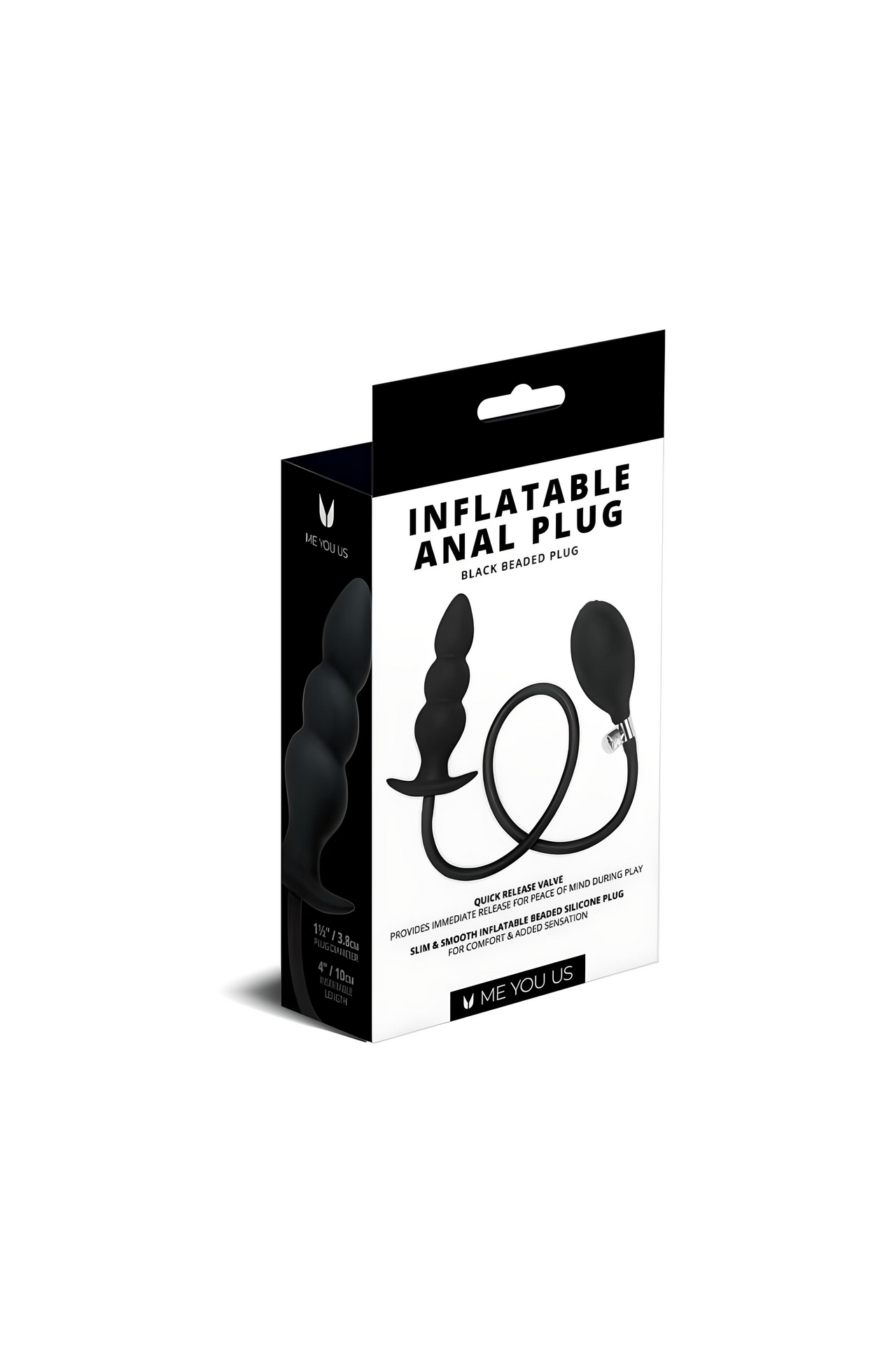 Inflatable Beaded Anal Plug with Customizable Sensations