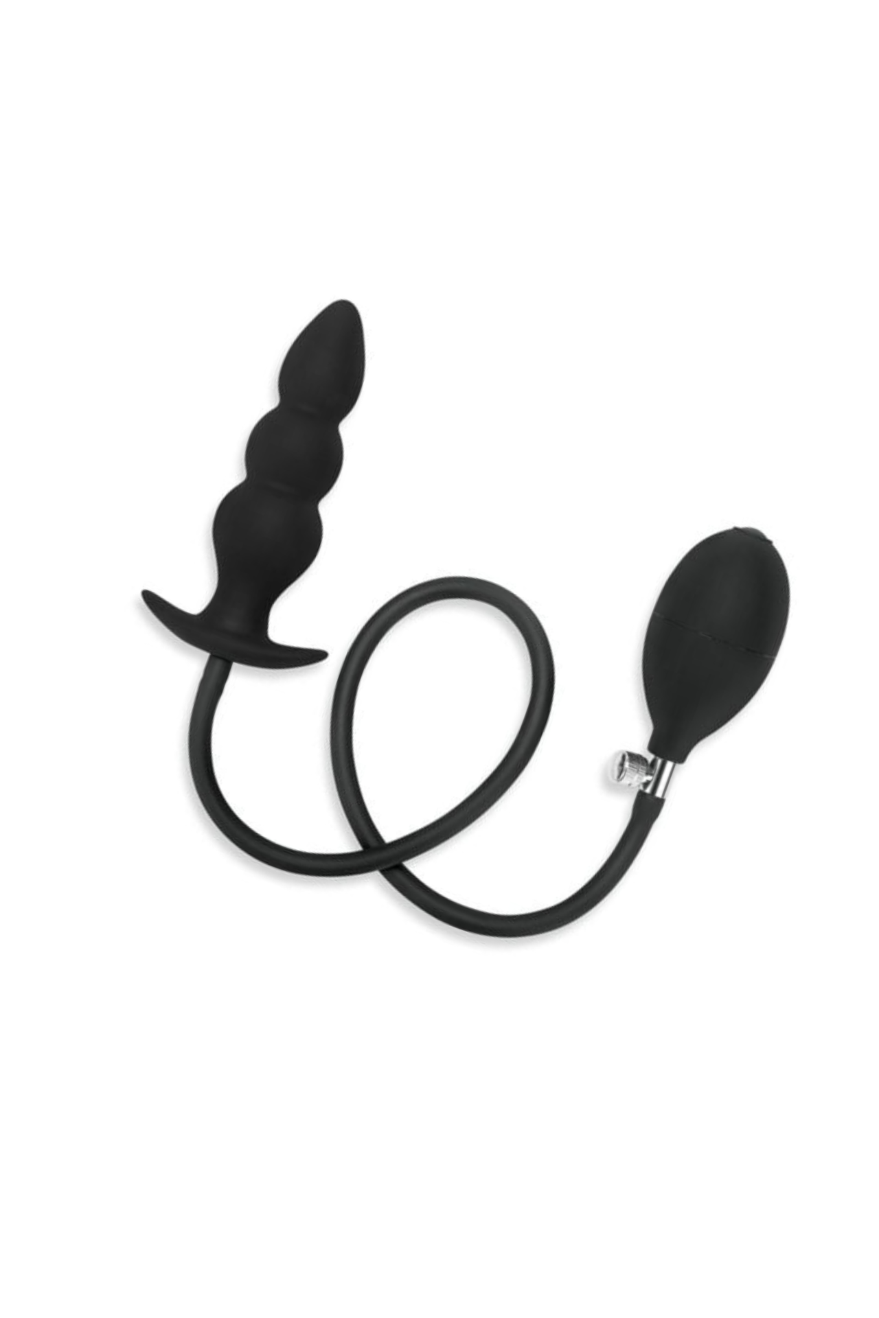 Inflatable Beaded Anal Plug with Customizable Sensations
