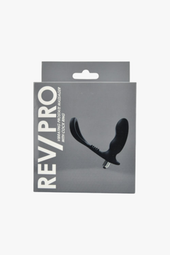 Rev-Pro Vibrating Prostate Massager with Cock Ring - Ribbed, Bulbous Tip for Ultimate Stimulation