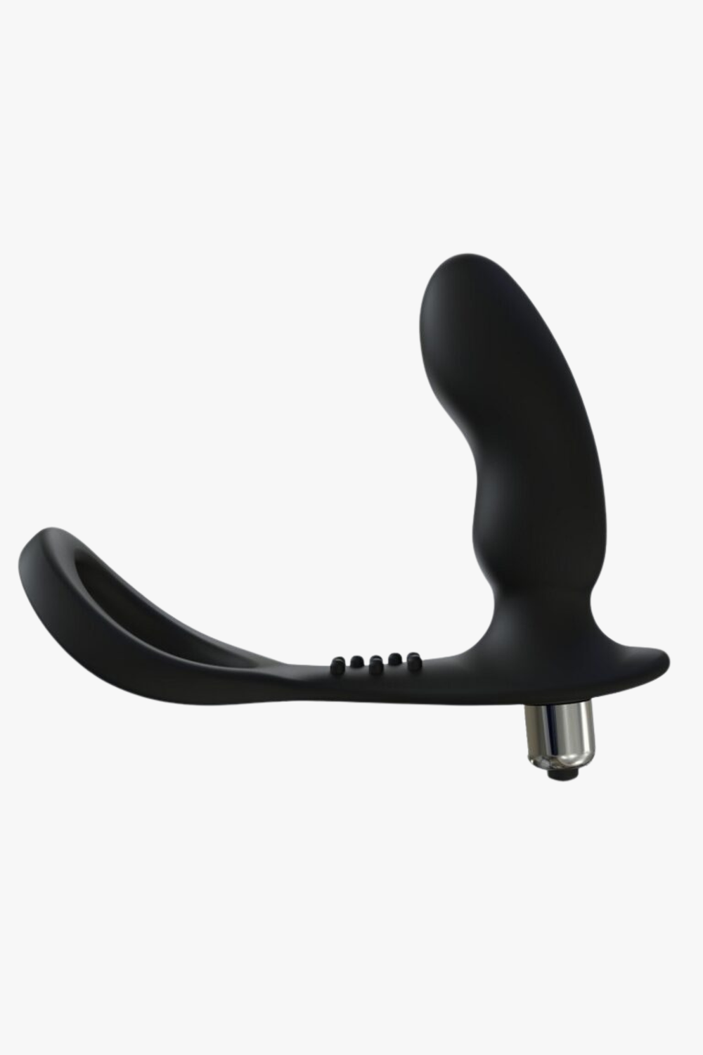 REV Rev-Pro vibrating prostate massager with ribbed design, bulbous tip, and cock ring for intense prostate and sexual stimulation.