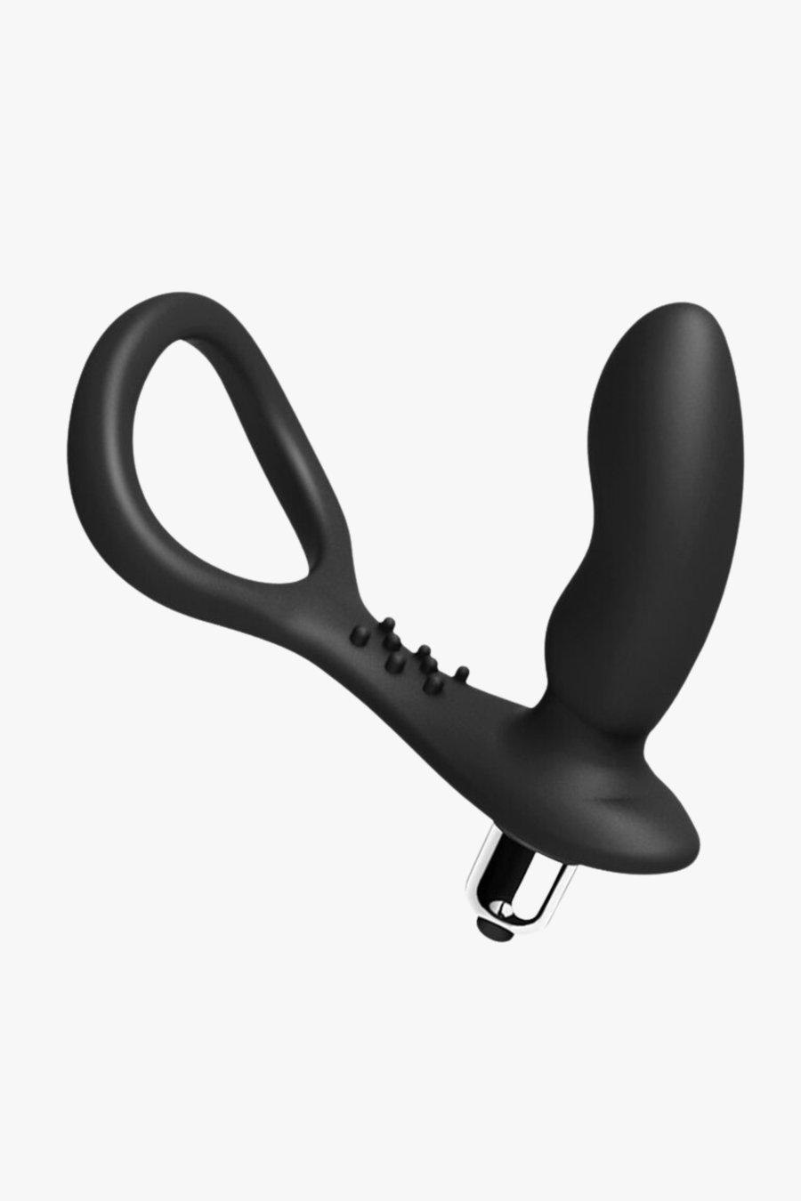 Rev-Pro Vibrating Prostate Massager with Cock Ring - Ribbed, Bulbous Tip for Ultimate Stimulation