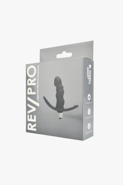 Rev-Pro Vibrating Prostate Massager With Bulbous Tip, Ribbed Design & Removable Bullet Vibrator