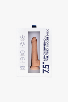 Loving Joy 7.5″ Remote Thrusting & Vibrating Silicone Dildo with 10 Functions & Suction Base