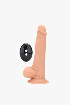 Loving Joy 7.5″ Remote Thrusting & Vibrating Silicone Dildo with 10 Functions & Suction Base