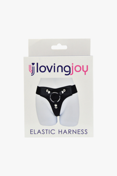 Loving Joy Harness - Elastic Strap-On Harness Fits UK Sizes 10-16 with Sturdy O-Ring and Padded Front
