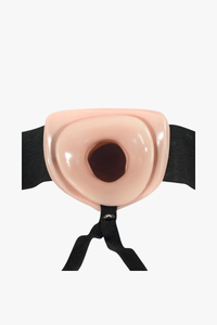 Unisex Hollow Strap-On 6 Inch With Padded Base And Adjustable Thick Elastic Straps