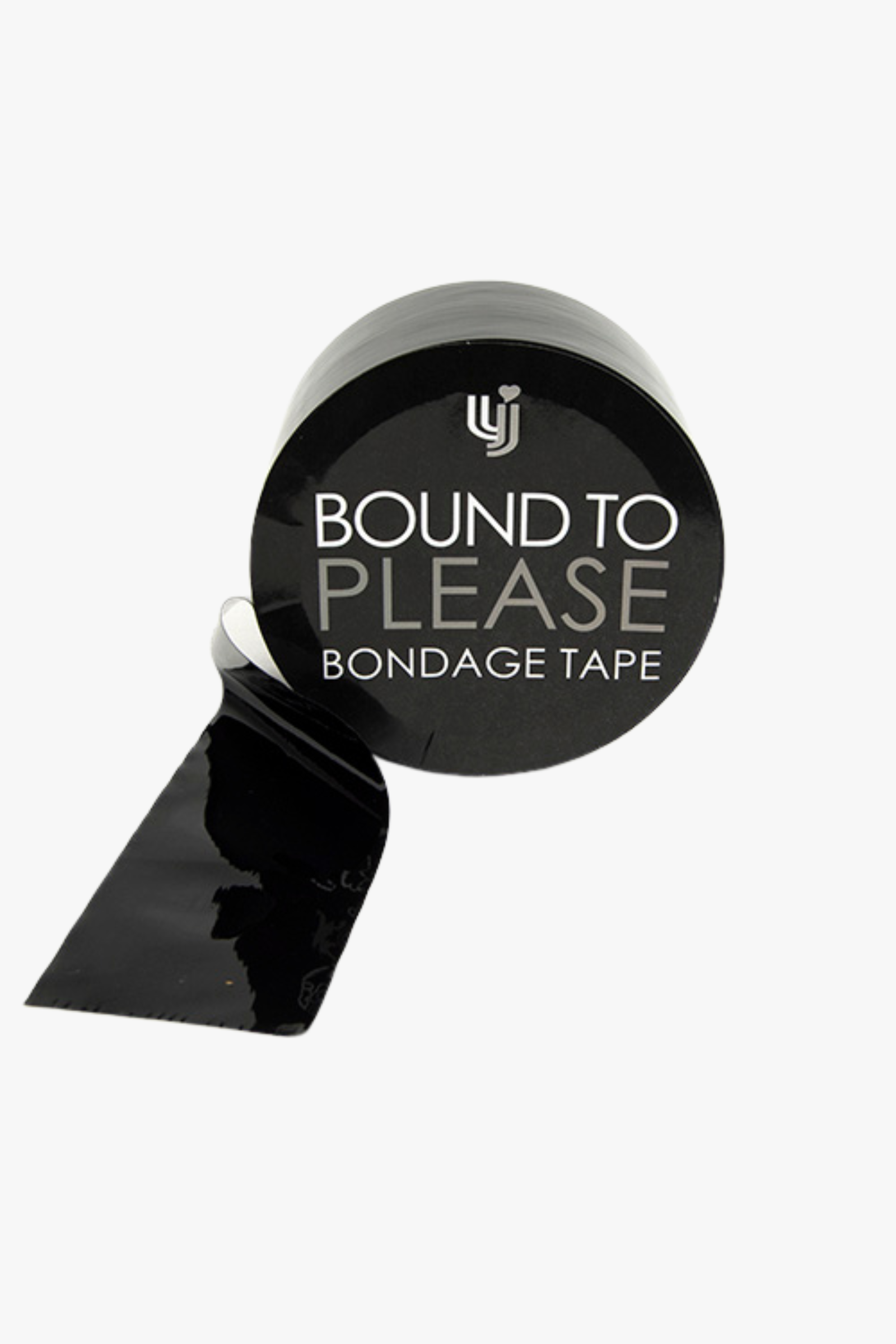 Bound to Please Bondage Tape Black - Self-Stick PVC Restraint for Beginners & Advanced