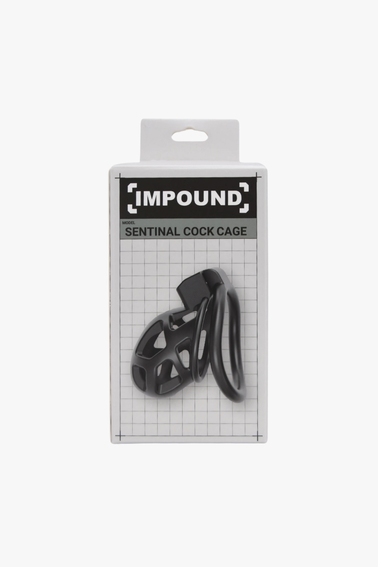 Impound Sentinal Cock Cage - Male Chastity Cage with 3 Sizes, ABS & Metallic Design