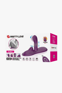 Purple toy with packaging on a white background, featuring 'Pretty Love' branding.