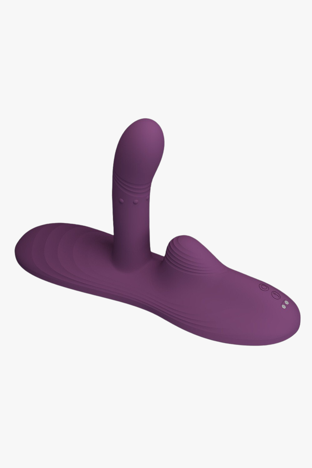 Pretty Love Luka purple silicone vibrating clitoral stimulator with dual functions, luxury vibrator for enhanced pleasure.
