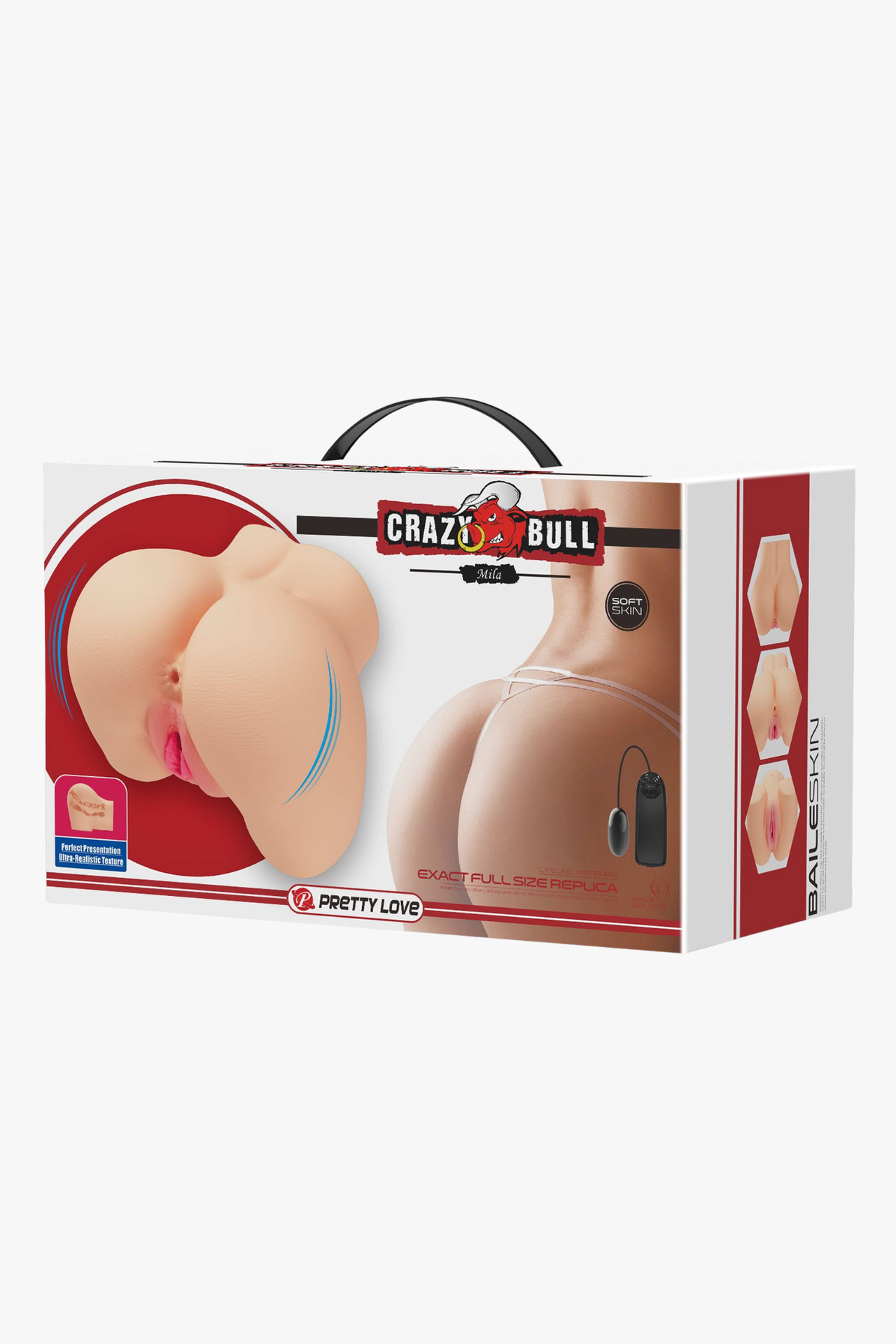 Crazy Bull Mila Dual Entry Vibrating Male Masturbator