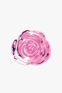 b-Vibe Pink Roses Glass Anal Training Set – Elegant Design with Rose-Detailed Bases