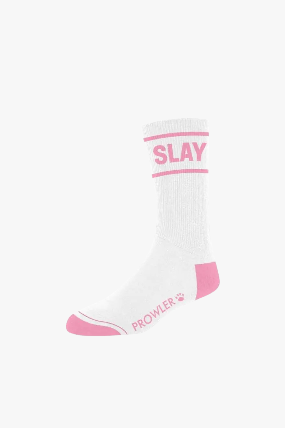 Men's Prowler RED Slay Socks featuring bold red and black design, soft fabric with ribbed cuffs, casual and stylish footwear.