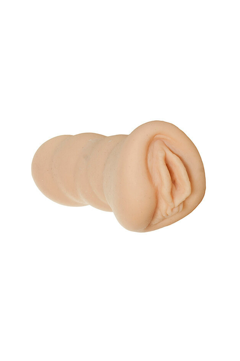 Loving Joy Real Feel 5-inch pussy masturbator with textured sleeve for realistic pleasure, shown in the product image.