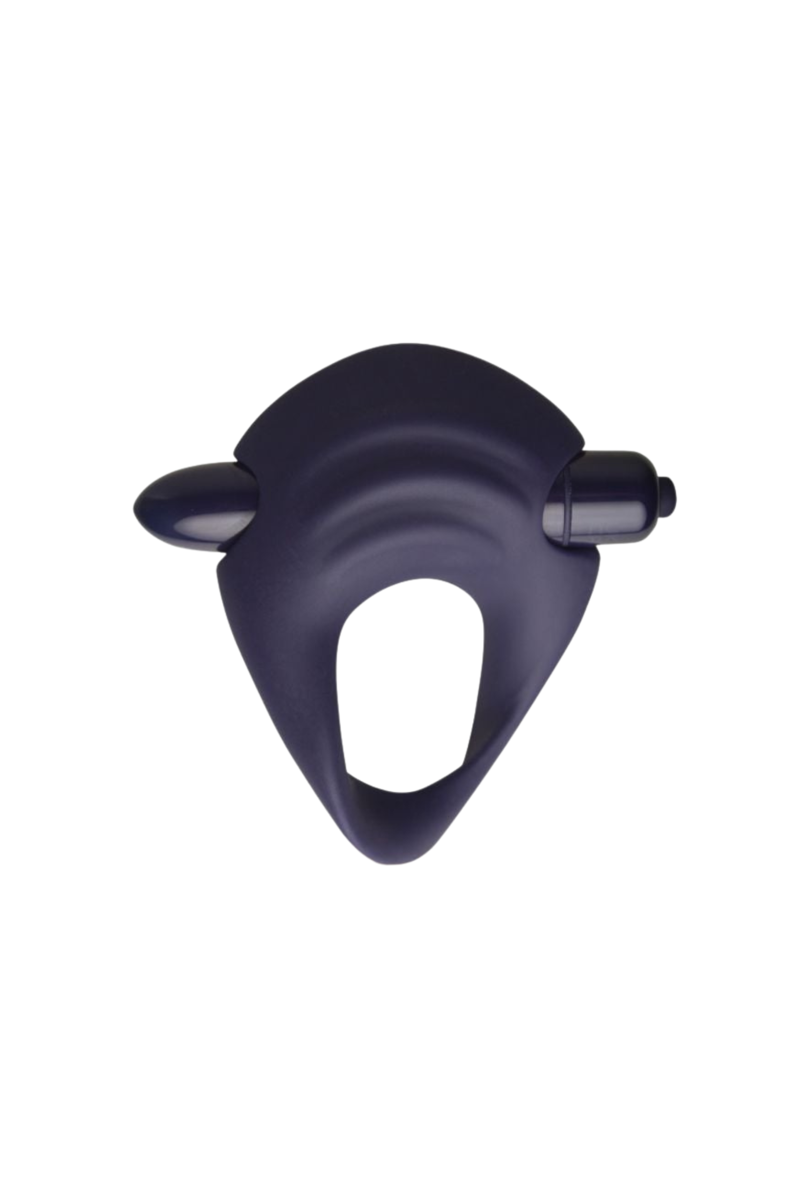 Navy blue You Love Me vibrating silicone cock ring with adjustable fit, designed for enhanced pleasure and comfort.
