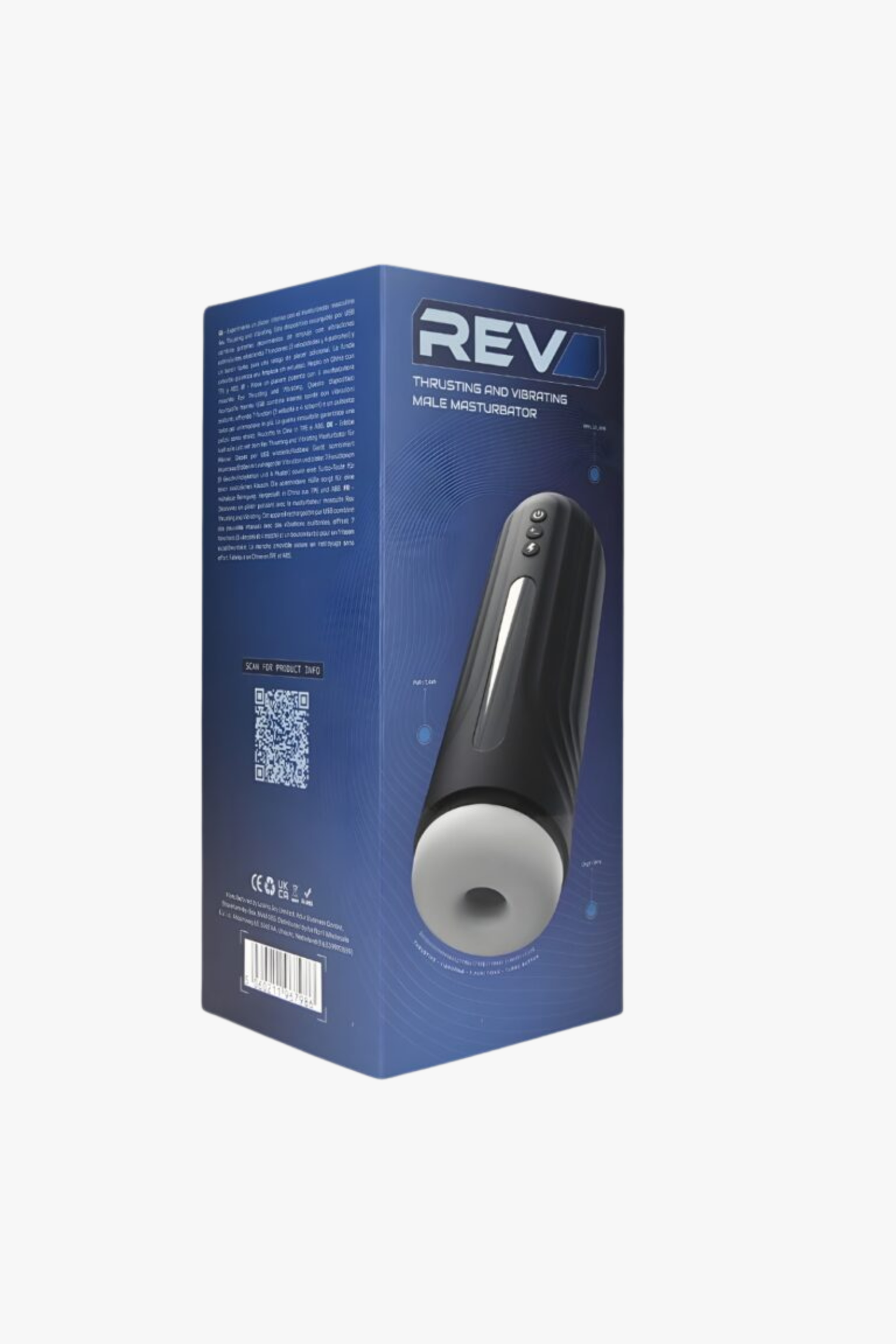 REV Thrusting and Vibrating Male Masturbator | Rechargeable Men’s Toy