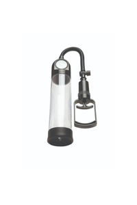 Close-up of Me You Us Gauge It Pump Suction Pump, an elegant gauge penis pump featuring an integrated gauge for precise measurements.