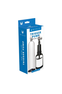 Me You Us Trigger Pump Suction Pump with marked cylinder, ideal trigger penis pump designed to track progress and improve confidence.