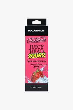 Doc Johnson GoodHead Juicy Head dry mouth spray bottle with spray nozzle, oral spray for dry mouth relief.