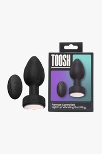 Toosh Remote Controlled Light Up Vibrating Butt Plug
